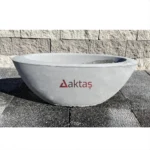 Beton Küçük Kayık Saksı