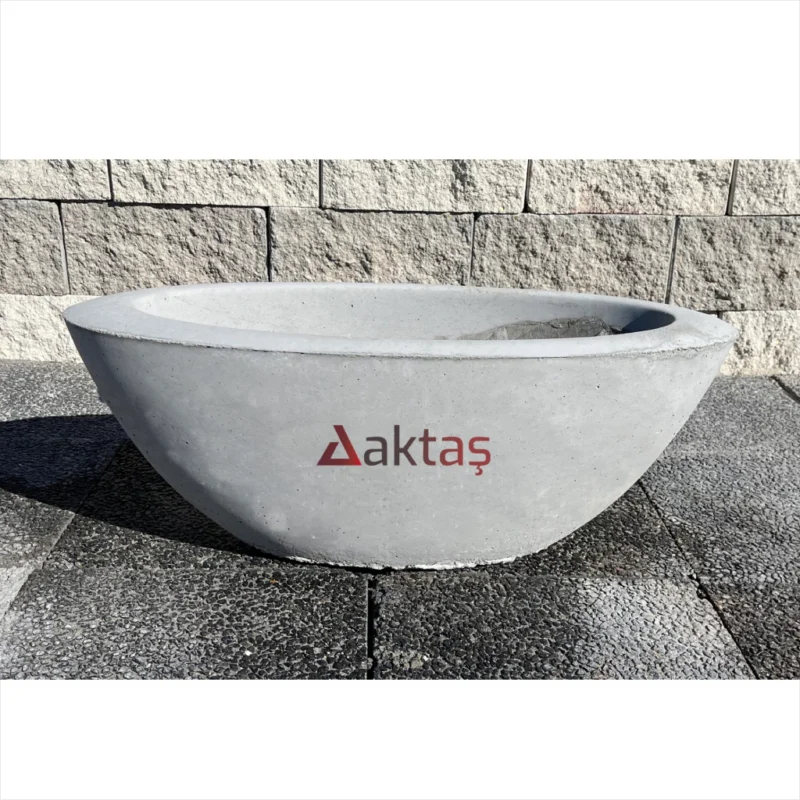 Beton Küçük Kayık Saksı